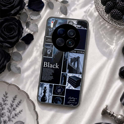 Tecno Camon 40 Premier 4G Cover - ONation Aesthetic Collage Series - HQ Ultra Shine Premium Infinity Glass Soft Silicon Borders Case
