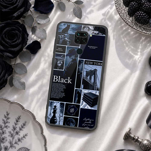Xiaomi Redmi Note 9 Cover - ONation Aesthetic Collage Series - HQ Ultra Shine Premium Infinity Glass Soft Silicon Borders Case