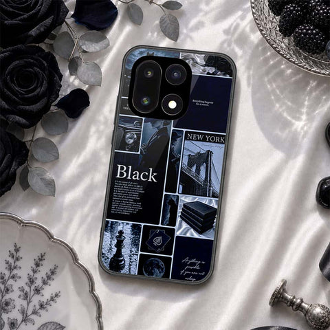 OnePlus 15 Cover - ONation Aesthetic Collage Series - HQ Ultra Shine Premium Infinity Glass Soft Silicon Borders Case