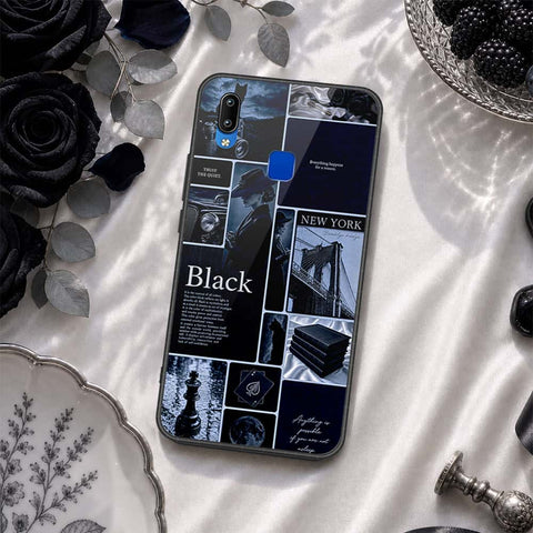 Vivo Y90 Cover - ONation Aesthetic Collage Series - HQ Ultra Shine Premium Infinity Glass Soft Silicon Borders Case