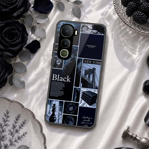 Vivo Y400 Cover - ONation Aesthetic Collage Series - HQ Ultra Shine Premium Infinity Glass Soft Silicon Borders Case