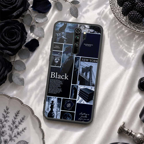 Xiaomi Redmi Note 8 Pro Cover - ONation Aesthetic Collage Series - HQ Ultra Shine Premium Infinity Glass Soft Silicon Borders Case