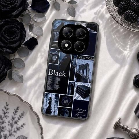 Xiaomi Redmi Note 14 Pro 4G Cover - ONation Aesthetic Collage Series - HQ Ultra Shine Premium Infinity Glass Soft Silicon Borders Case