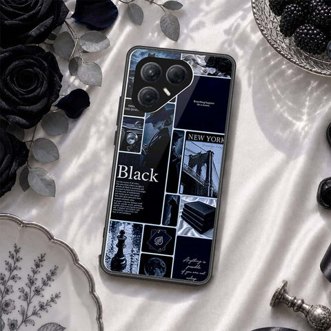 Tecno Pova 7 4G Cover - ONation Aesthetic Collage Series - HQ Ultra Shine Premium Infinity Glass Soft Silicon Borders Case