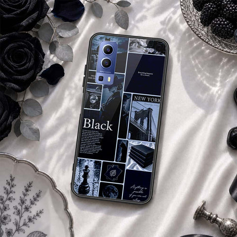 Vivo Y52 5G Cover - ONation Aesthetic Collage Series - HQ Ultra Shine Premium Infinity Glass Soft Silicon Borders Case