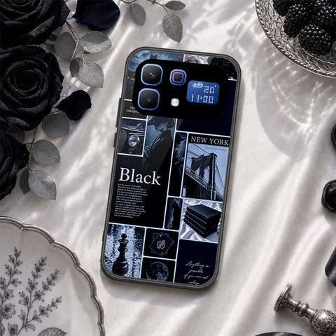 Infinix Note 60 Cover - ONation Aesthetic Collage Series - HQ Ultra Shine Premium Infinity Glass Soft Silicon Borders Case
