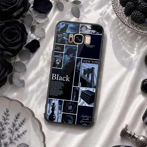 Samsung Galaxy S8 Cover - ONation Aesthetic Collage Series - HQ Ultra Shine Premium Infinity Glass Soft Silicon Borders Case