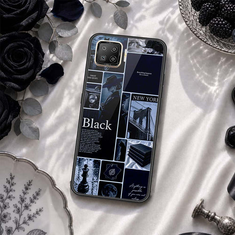 Oppo Reno4 Lite Cover - ONation Aesthetic Collage Series - HQ Ultra Shine Premium Infinity Glass Soft Silicon Borders Case