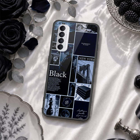 Oppo Reno 4 Pro Cover - ONation Aesthetic Collage Series - HQ Ultra Shine Premium Infinity Glass Soft Silicon Borders Case
