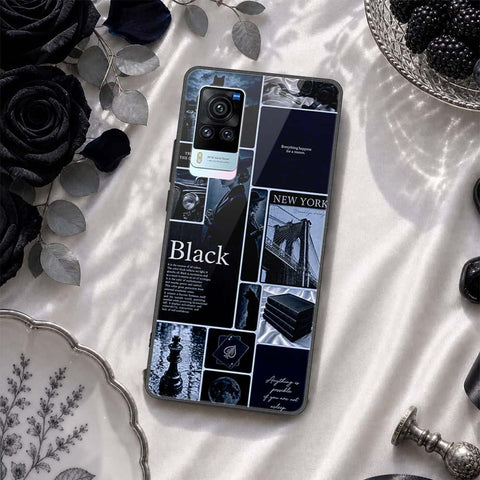 Vivo X60 Pro Cover - ONation Aesthetic Collage Series - HQ Ultra Shine Premium Infinity Glass Soft Silicon Borders Case