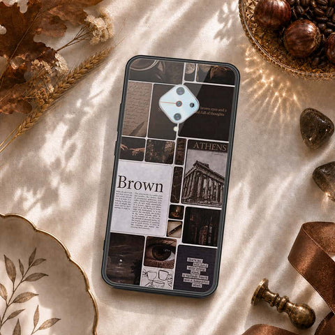 Vivo S1 Pro Cover - ONation Aesthetic Collage Series - HQ Ultra Shine Premium Infinity Glass Soft Silicon Borders Case
