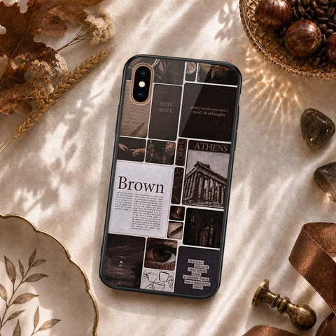 iPhone XS Max - ONation Aesthetic Collage Series - HQ Ultra Shine Premium Infinity Glass Soft Silicon Borders Case