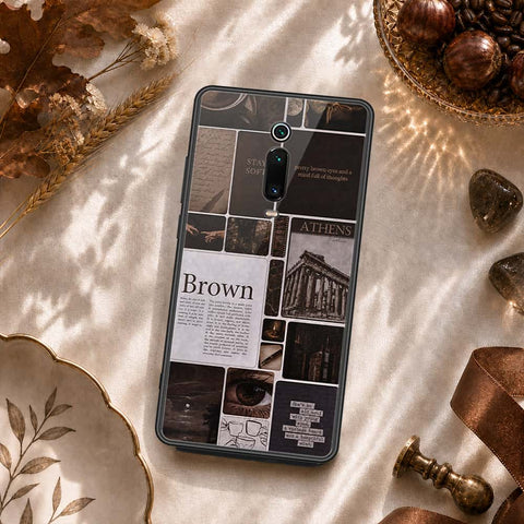Xiaomi Mi 9T Cover - ONation Aesthetic Collage Series - HQ Ultra Shine Premium Infinity Glass Soft Silicon Borders Case