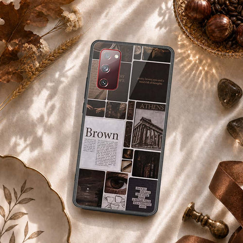 Samsung Galaxy S20 FE Cover - ONation Aesthetic Collage Series - HQ Ultra Shine Premium Infinity Glass Soft Silicon Borders Case