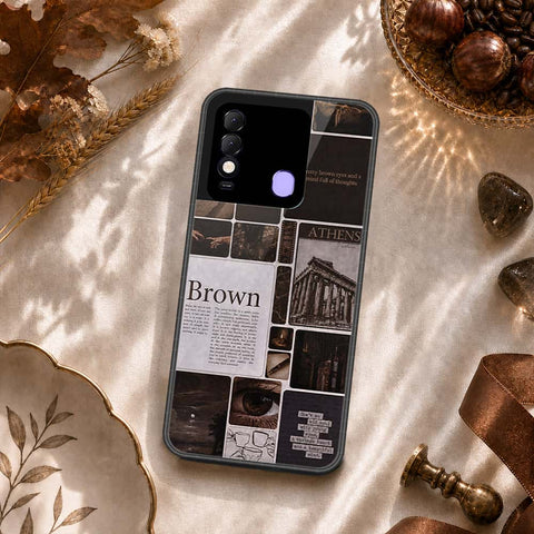 Tecno Spark 8 Cover - ONation Aesthetic Collage Series - HQ Ultra Shine Premium Infinity Glass Soft Silicon Borders Case