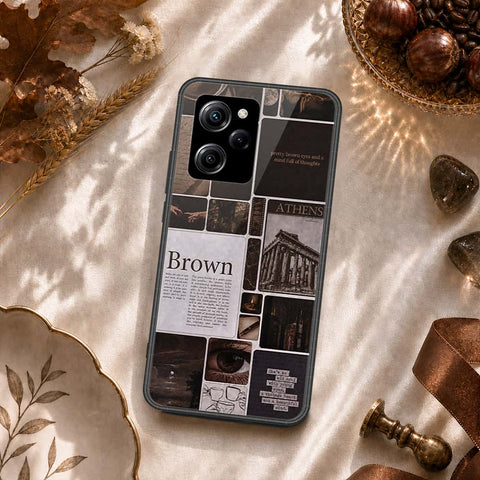 Xiaomi Redmi Note 12 Pro Speed Cover - ONation Aesthetic Collage Series - HQ Ultra Shine Premium Infinity Glass Soft Silicon Borders Case