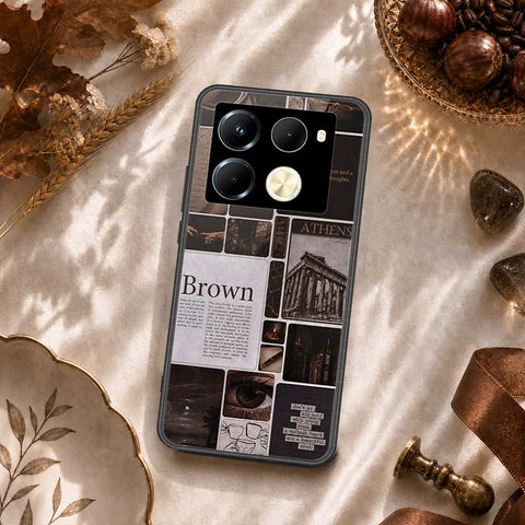 Infinix Note 40 Pro Cover - ONation Aesthetic Collage Series - HQ Ultra Shine Premium Infinity Glass Soft Silicon Borders Case