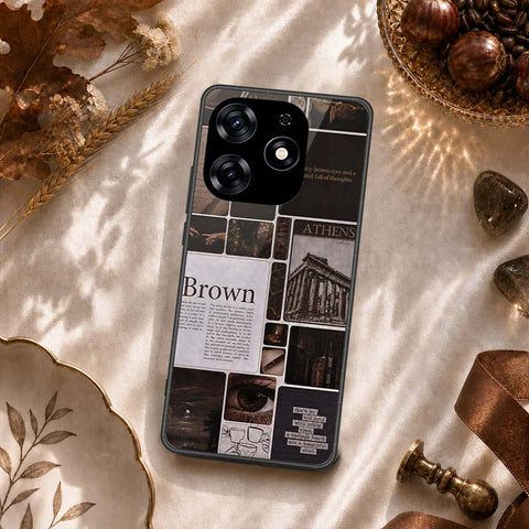 Tecno Spark 10 Pro Cover - ONation Aesthetic Collage Series - HQ Ultra Shine Premium Infinity Glass Soft Silicon Borders Case