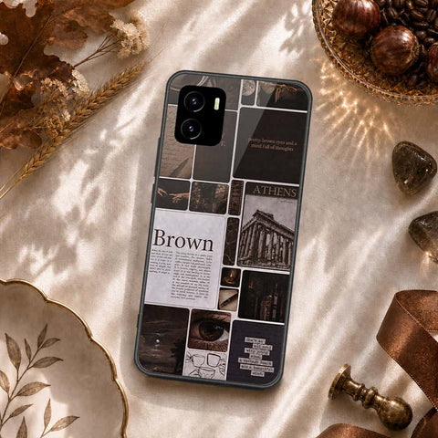 Vivo Y10 Cover - ONation Aesthetic Collage Series - HQ Ultra Shine Premium Infinity Glass Soft Silicon Borders Case