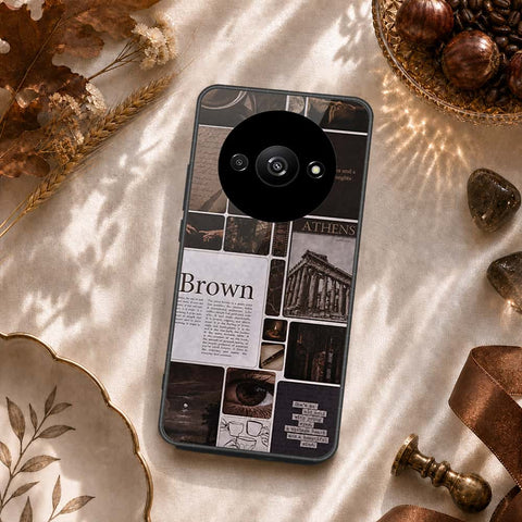 Xiaomi Poco C61 Cover - ONation Aesthetic Collage Series - HQ Ultra Shine Premium Infinity Glass Soft Silicon Borders Case