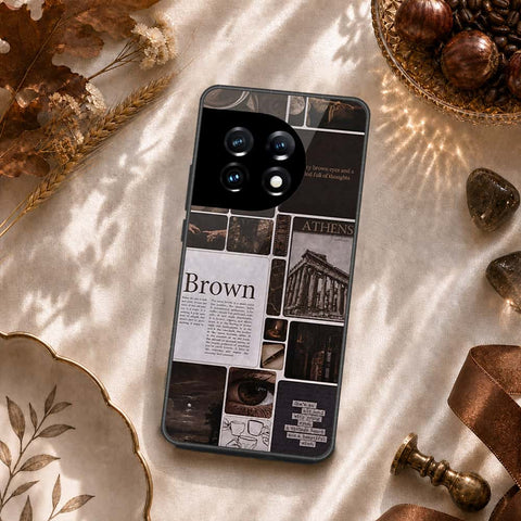 OnePlus Ace 2 Pro Cover - ONation Aesthetic Collage Series - HQ Ultra Shine Premium Infinity Glass Soft Silicon Borders Case