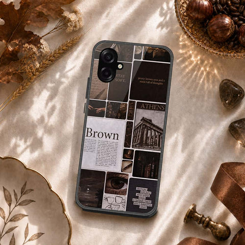 Samsung Galaxy M07 Cover - ONation Aesthetic Collage Series - HQ Ultra Shine Premium Infinity Glass Soft Silicon Borders Case