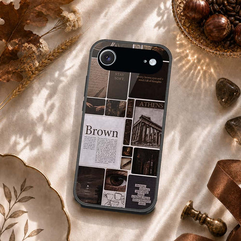 iPhone 17 Air - ONation Aesthetic Collage Series - HQ Ultra Shine Premium Infinity Glass Soft Silicon Borders Case