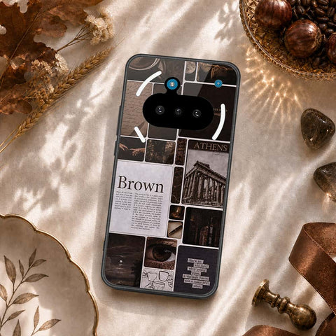 Nothing Phone 3a Cover - ONation Aesthetic Collage Series - HQ Ultra Shine Premium Infinity Glass Soft Silicon Borders Case