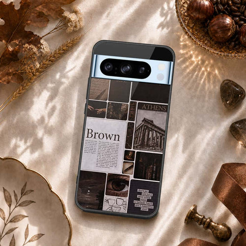 Google Pixel 8 Pro Cover - ONation Aesthetic Collage Series - HQ Ultra Shine Premium Infinity Glass Soft Silicon Borders Case