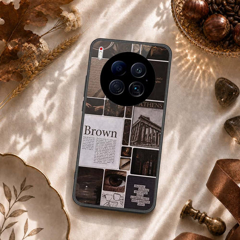 Tecno Camon 40 Premier 4G Cover - ONation Aesthetic Collage Series - HQ Ultra Shine Premium Infinity Glass Soft Silicon Borders Case