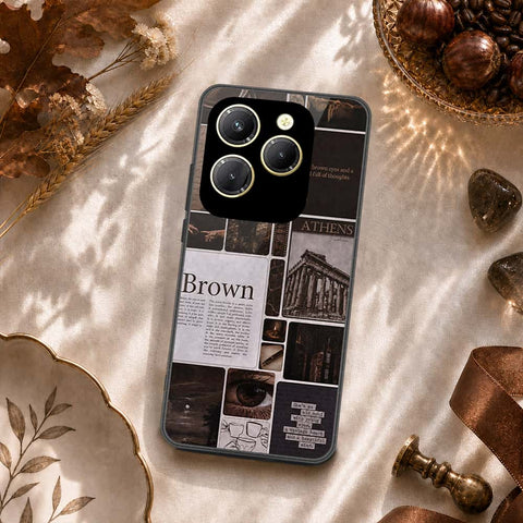 Tecno Spark 20 Pro Cover - ONation Aesthetic Collage Series - HQ Ultra Shine Premium Infinity Glass Soft Silicon Borders Case