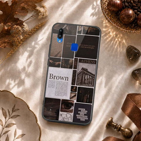 Vivo Y90 Cover - ONation Aesthetic Collage Series - HQ Ultra Shine Premium Infinity Glass Soft Silicon Borders Case