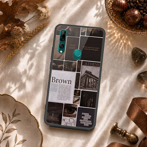 Huawei P Smart Z Cover - ONation Aesthetic Collage Series - HQ Ultra Shine Premium Infinity Glass Soft Silicon Borders Case