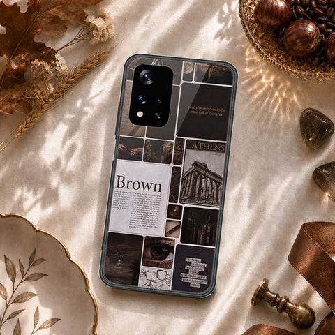 Xiaomi Redmi Note 11 5G Cover - ONation Aesthetic Collage Series - HQ Ultra Shine Premium Infinity Glass Soft Silicon Borders Case