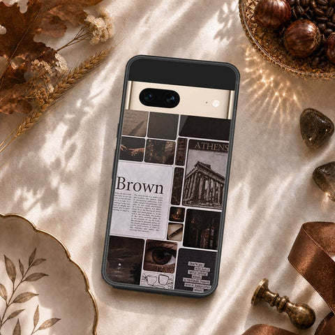 Google Pixel 7 Cover - ONation Aesthetic Collage Series - HQ Ultra Shine Premium Infinity Glass Soft Silicon Borders Case