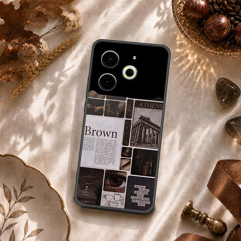 Tecno Pova 6 Cover - ONation Aesthetic Collage Series - HQ Ultra Shine Premium Infinity Glass Soft Silicon Borders Case
