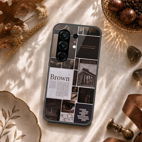 Tecno Camon 50 Pro 4G Cover - ONation Aesthetic Collage Series - HQ Ultra Shine Premium Infinity Glass Soft Silicon Borders Case
