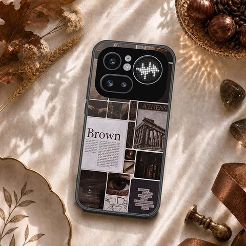 Nothing Phone 4a Pro Cover - ONation Aesthetic Collage Series - HQ Ultra Shine Premium Infinity Glass Soft Silicon Borders Case