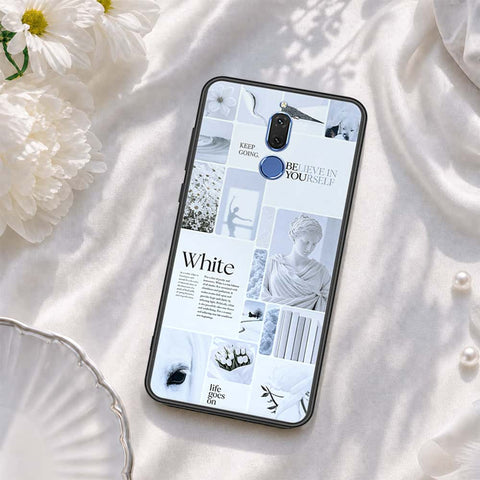 Huawei Mate 10 Lite Cover - ONation Aesthetic Collage Series - HQ Ultra Shine Premium Infinity Glass Soft Silicon Borders Case