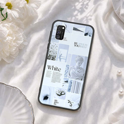 Samsung Galaxy M02s Cover - ONation Aesthetic Collage Series - HQ Ultra Shine Premium Infinity Glass Soft Silicon Borders Case
