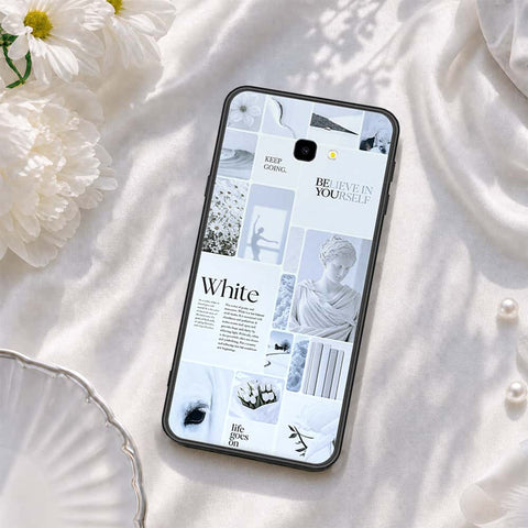 Samsung Galaxy J4 Plus Cover - ONation Aesthetic Collage Series - HQ Ultra Shine Premium Infinity Glass Soft Silicon Borders Case