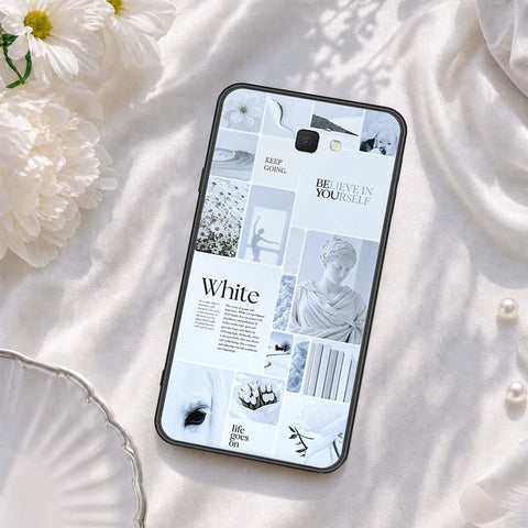 Samsung Galaxy J7 Prime Cover - ONation Aesthetic Collage Series - HQ Ultra Shine Premium Infinity Glass Soft Silicon Borders Case