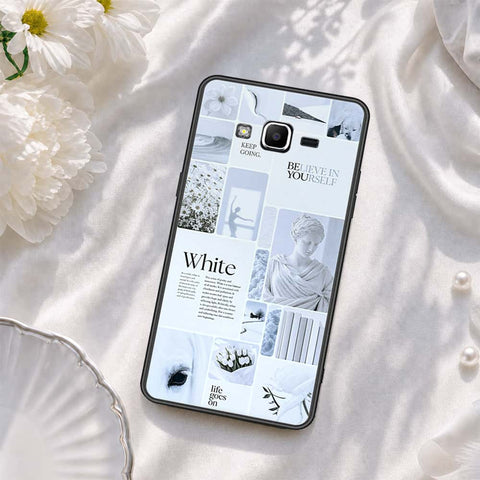 Samsung Galaxy J2 Prime Cover - ONation Aesthetic Collage Series - HQ Ultra Shine Premium Infinity Glass Soft Silicon Borders Case