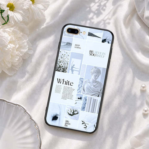 iPhone 8 Plus / 7 Plus - ONation Aesthetic Collage Series - HQ Ultra Shine Premium Infinity Glass Soft Silicon Borders Case