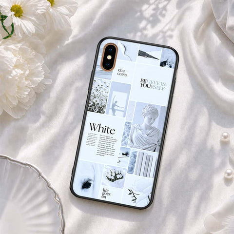 iPhone XS Max - ONation Aesthetic Collage Series - HQ Ultra Shine Premium Infinity Glass Soft Silicon Borders Case