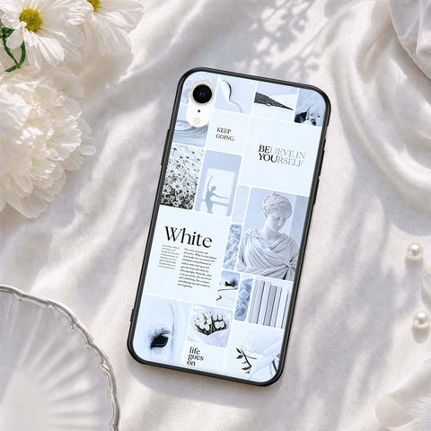iPhone XR - ONation Aesthetic Collage Series - HQ Ultra Shine Premium Infinity Glass Soft Silicon Borders Case