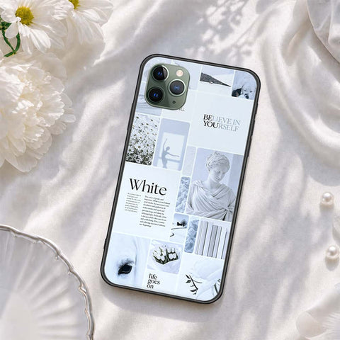 iPhone 11 Pro - ONation Aesthetic Collage Series - HQ Ultra Shine Premium Infinity Glass Soft Silicon Borders Case