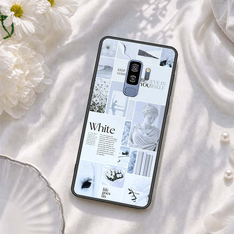 Samsung Galaxy S9 Plus Cover - ONation Aesthetic Collage Series - HQ Ultra Shine Premium Infinity Glass Soft Silicon Borders Case