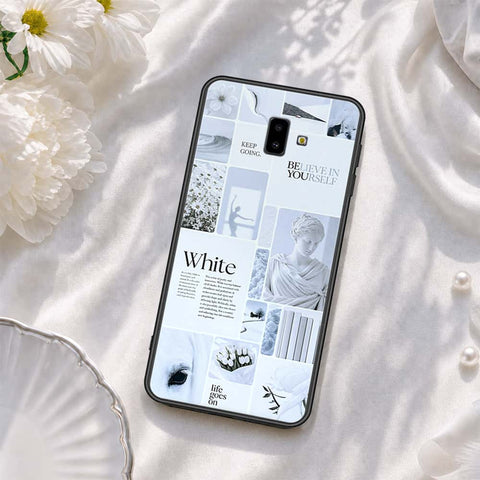 Samsung Galaxy J6 Plus 2018 Cover - ONation Aesthetic Collage Series - HQ Ultra Shine Premium Infinity Glass Soft Silicon Borders Case