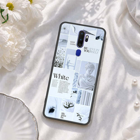 Oppo A5 2020 Cover - ONation Aesthetic Collage Series - HQ Ultra Shine Premium Infinity Glass Soft Silicon Borders Case